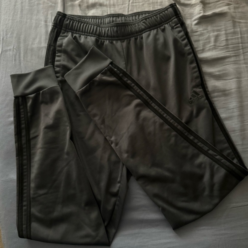Adidas Men’s Small Track Jogger Pants Dark Gray